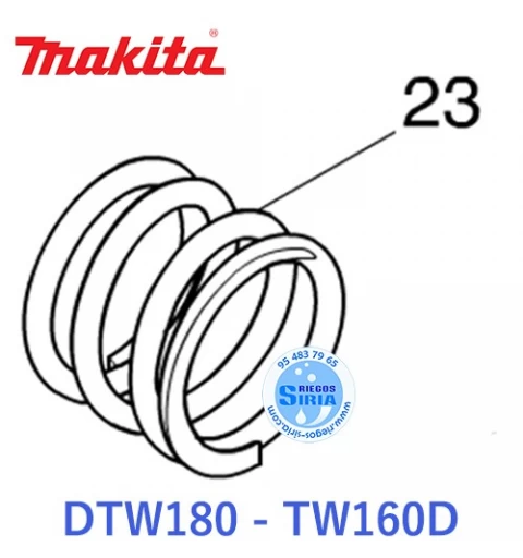 Muelle Compresión Original DTW180 TW160D 232410-5