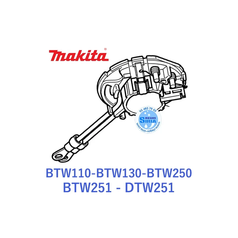 Portaescobillas Makita BTW110 BTW130 BTW250 BTW251 DTW251 632L19-9