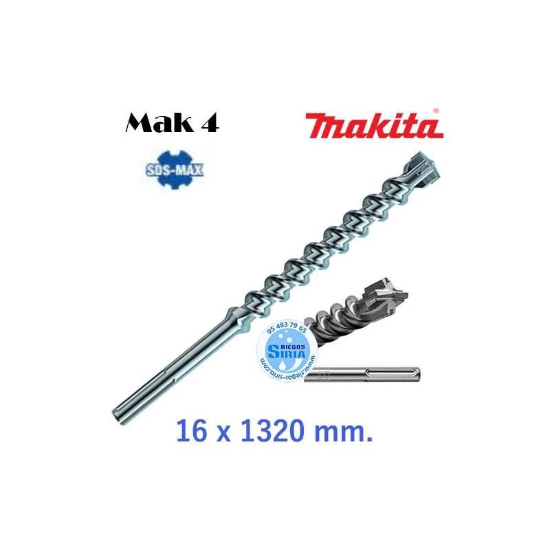 Broca SDS-MAX Mak 4 16 x 1320 mm. P-77768