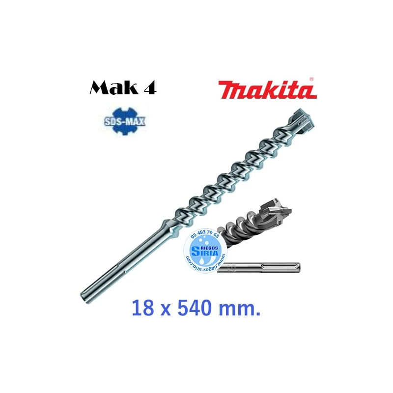 Broca SDS-MAX Mak 4 18 x 540 mm. P-77780