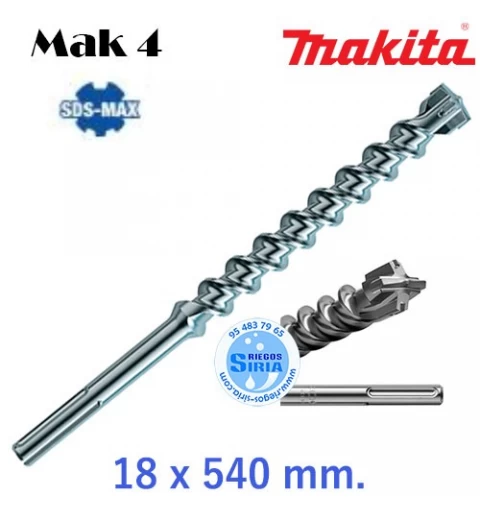 Broca SDS-Max Mak 4 18 x 540mm P-77780
