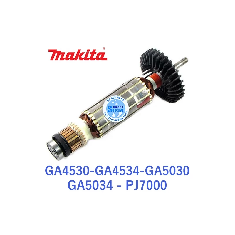 Inducido Original Makita GA4530 GA4534 GA5030 GA5034 PJ7000 517649-4