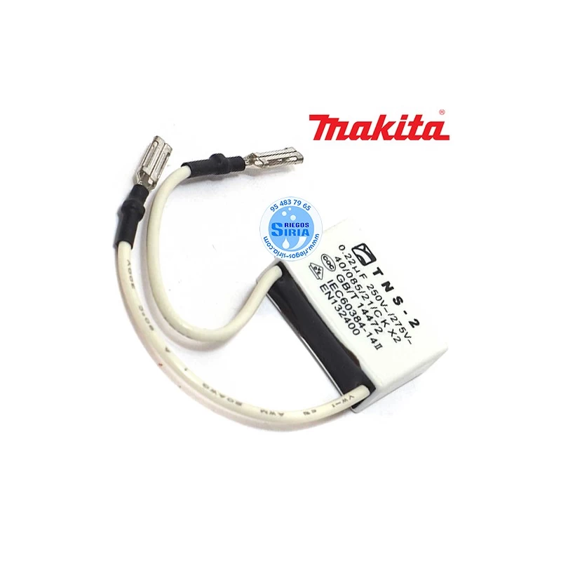 Condensador Makita GA4530 GA5030 JS1000 JS1601 JS1602 PJ7000 638739-1