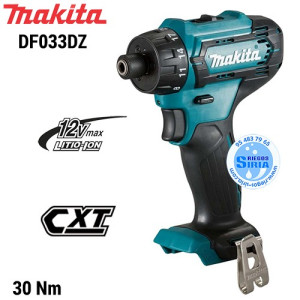 Taladro atornillador Makita DF033DSAE 12Vmax CXT 1/4 con 2 baterías de 2Ah  y maletín