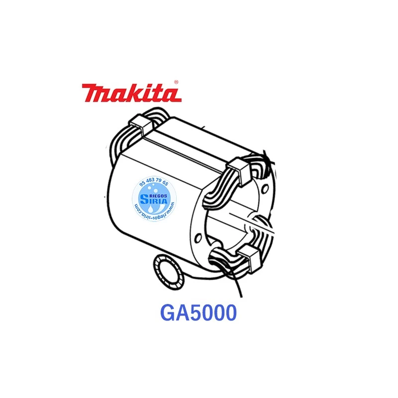 Estator Original Amoladora Makita GA5000 528129-5