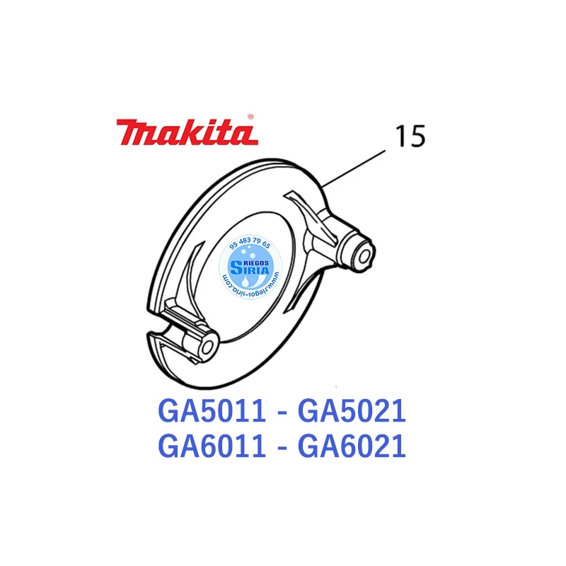 Deflector Original Makita GA5011 GA5021 GA6011 GA6021 PC5001C 419961-7