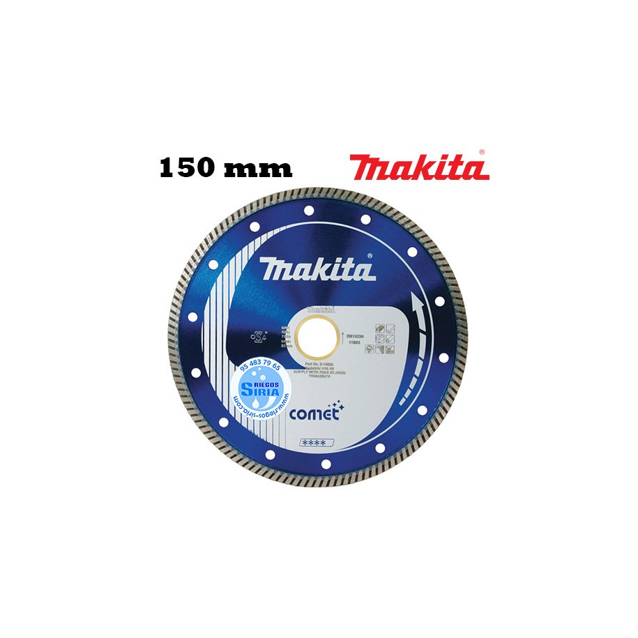 Disco Diamante Makita Comet Banda Turbo 150 mm B-13007