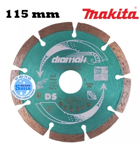 Disco Diamante Makita Diamak Segmentado 115 mm D-61123