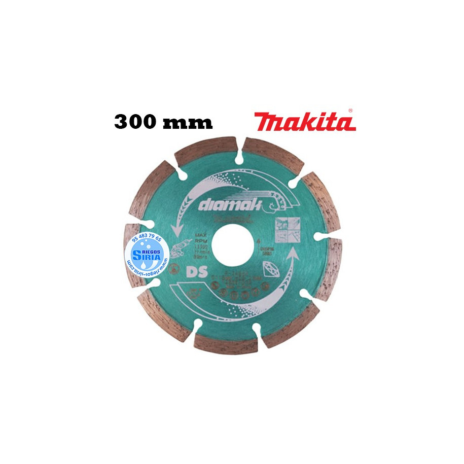 Disco Diamante Makita Diamak Segmentado 300 mm D-56982