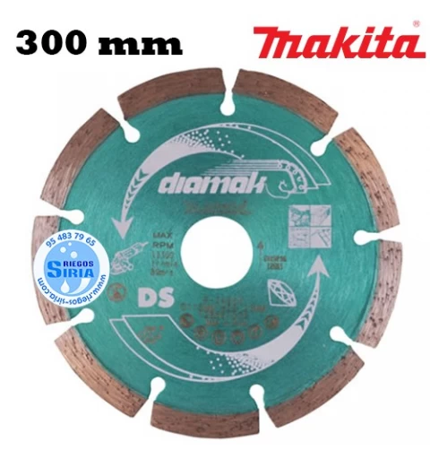 Disco Diamante Makita Diamak Segmentado 300 mm D-56982