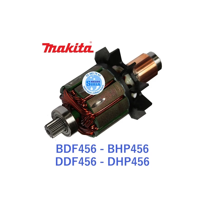 Inducido Makita BDF456 BHP456 DDF456 DHP456 619263-3