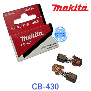 Juego de Escobillas Original Makita CB-430 191971-3