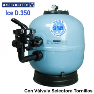 Filtro Astralpool Ice 350 mm con Válvula Tornillos 73177AN