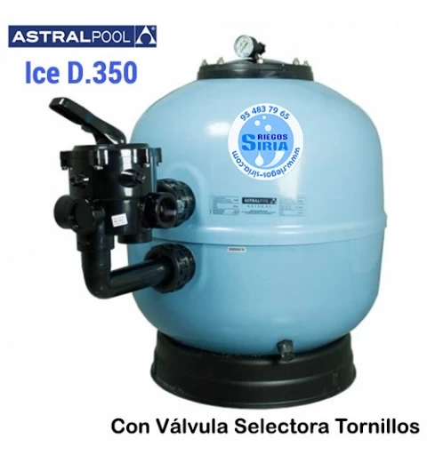 Filtro Astralpool Ice 350 mm con Válvula Tornillos 73177AN