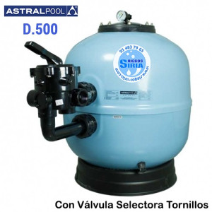 Filtro Astralpool Ice 500 mm con Válvula Tornillos 73179AN