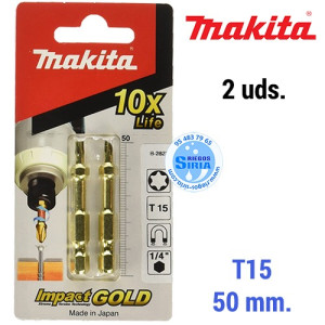 Punta Atornillar Impact Gold T15 50 mm. B-28232