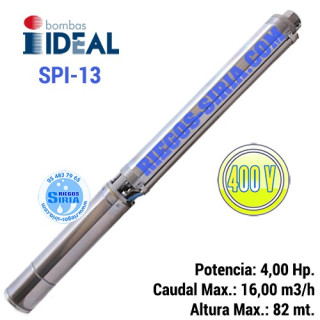 Bomba Sumergible Cuerpo Ideal SPI13 Con Motor Baño Aceite 4,00CV SPI13