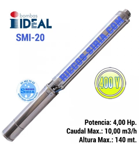 Electrobomba Sumergible 4" Ideal SMI20 4,00 Hp. SMI20