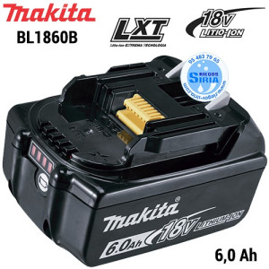  Paquete de 2 baterías de repuesto para Makita de 18 V 6.0 Ah,  baterías de repuesto Makita BL1860B 1820B 1830B 1840B 1850B, compatible con  herramientas Makita de 18 V, compatible con