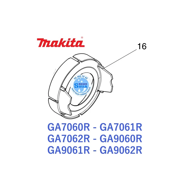 Deflector Makita GA7060R GA7061R GA7062R GA9060R GA9061R GA9062R 456239-7