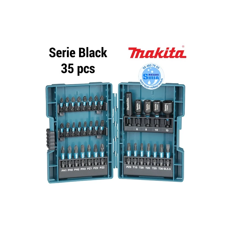 Noir Makita B-66793 B-66793-Portapuntas magnetico Serie Black 