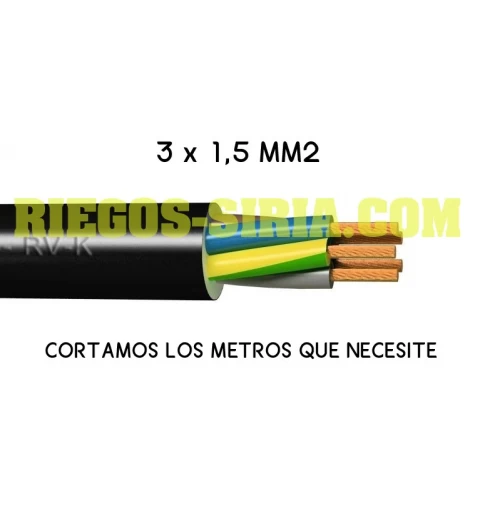 Cable eléctrico RV-K 3 x 1,5 mm2 (Precio por metro) MC315