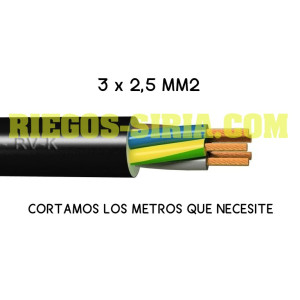 Cable eléctrico RV-K 3 x 2,5 mm2 (Precio por metro) MC325