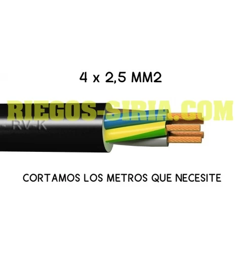 Cable eléctrico RV-K 4 x 2,5 mm2 (Precio por metro) MC425