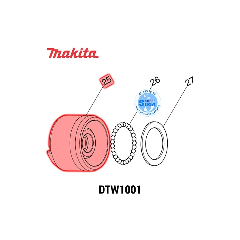 Martillo Original Makita DTW1001 326612-4