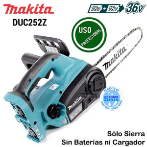 Motosierra a batería de 2x18V Makita DUC355PT2 - Productos de Jardín