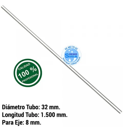 Tubo Transmisión Universal Desbrozadora 32x1500mm Eje 8 130273