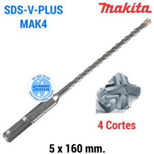 Broca SDS-V-Plus MAK4 5 x 160mm B-68133