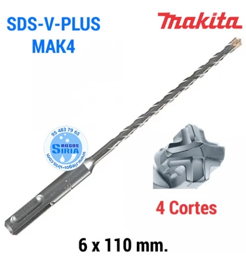 Broca SDS-V-Plus MAK4 6 x 110mm B-62496