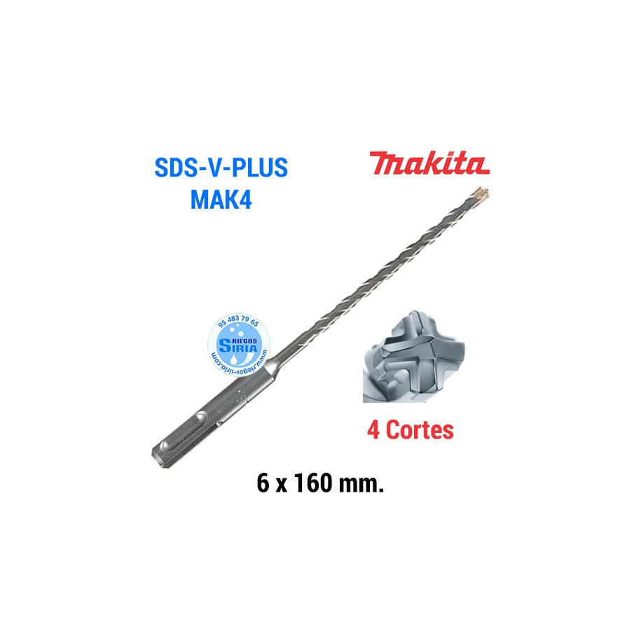 Broca SDS-V-Plus MAK4 6 x 160mm B-62505