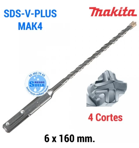 Broca SDS-V-Plus MAK4 6 x 160mm B-62505