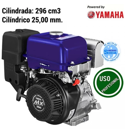 Motor Gasolina Yamaha MX-300 296 C.C. Cilíndrico 25mm MX300B2E