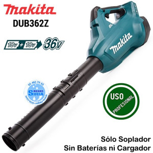 Soplador 18Vx2 LXT BL DUB362Z DUB362Z