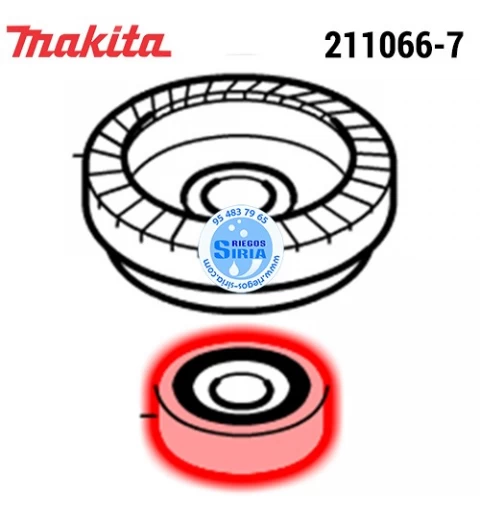 Rodamiento 6200 LLB Original Makita 211066-7