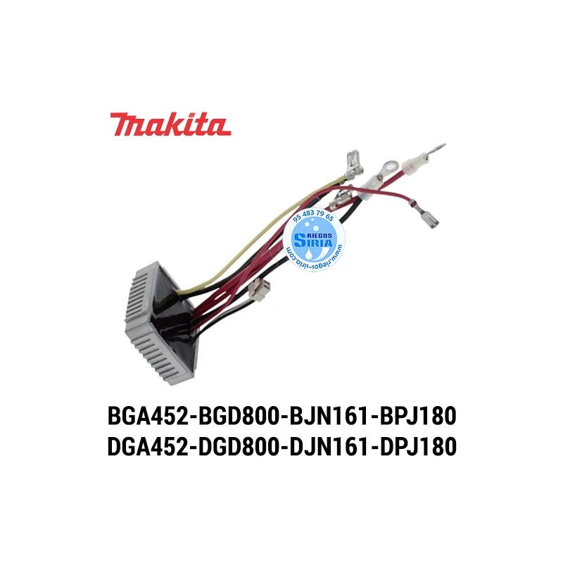 Controlador Makita BGA452 BGD800 BJN161 BPJ180 DGA452 DGD800 DJN161 DPJ180 620243-4