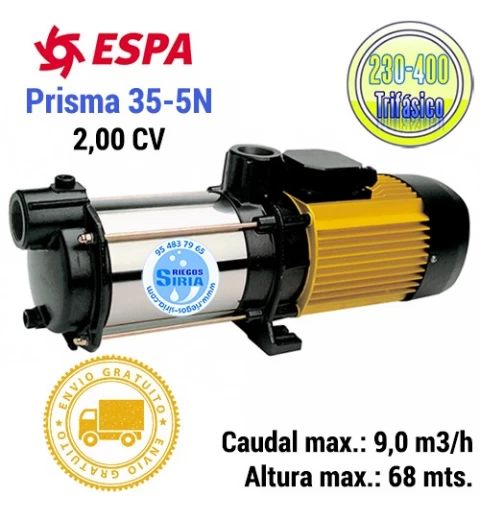 Electrobomba Centrifuga Espa Prisma 35 5 N 230/400V 129348