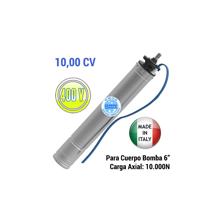 Motor Sumergible Rebobinable 6" 10CV 400V 6HDO-1000D