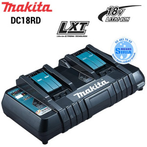 DC18RD Makita CARGADOR Doble Rápido 18V