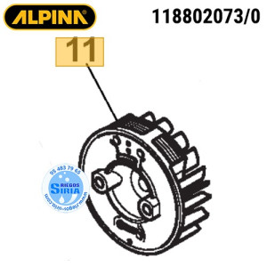 Volante Magnético Original ABR26J AMT26 ATR26J B26J BG26CBTH MT26 SB250D SBC226J SBC227 SGT226J SMT226 ST250J T26J 160068