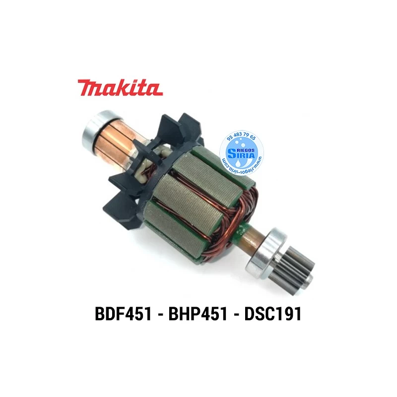Inducido Makita BDF451 BHP451 DSC191 619165-3