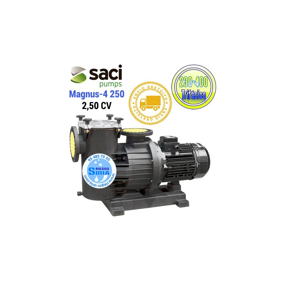 Bomba Autoaspirante Piscina Saci Magnus-4 250 IE3 230/400V 24101200