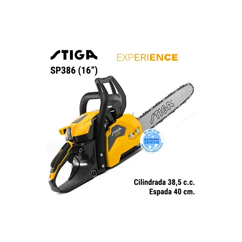 Motosierra Gasolina Stiga EXPERIENCE SP386 16" 38,5c.c. 40cm 240381602/S17