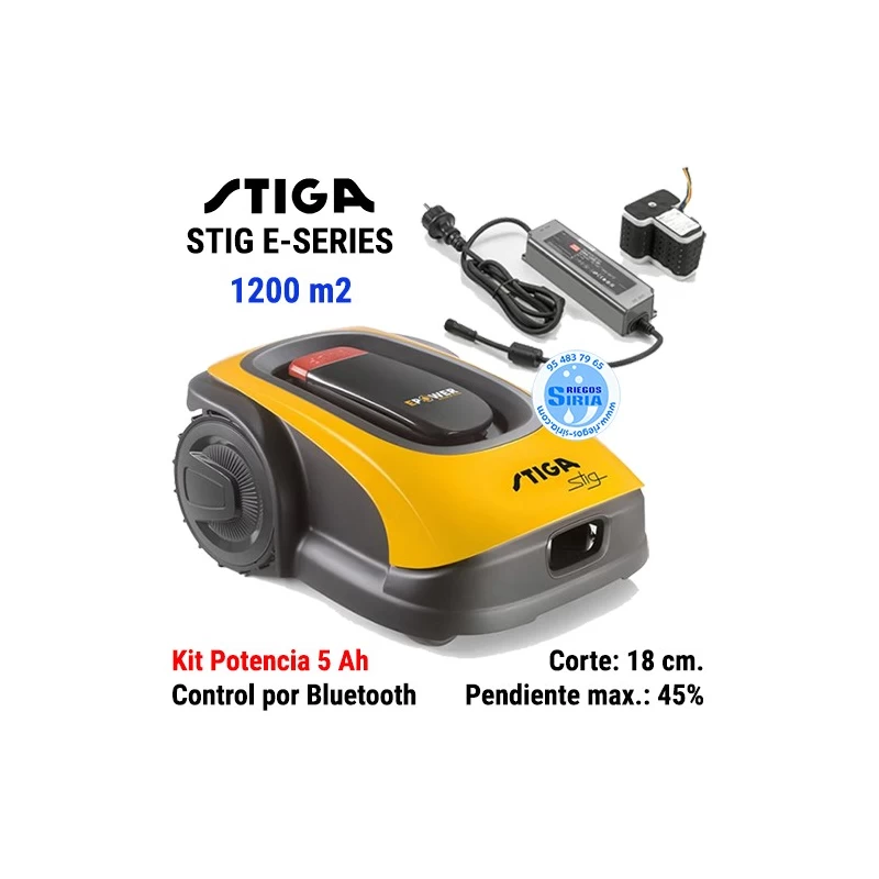 Robot Cortacésped STIG E-Series + Kit Potencia E1200 5Ah 2R3100018/ST1