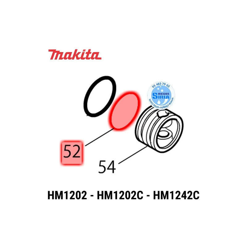 Junta Tórica 36 Makita HM1202 HM1202C HM1242C 213523-1