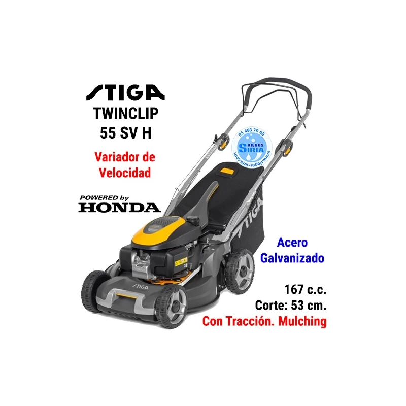 Cortacesped a Gasolina Stiga Twinclip 55 SV H Honda 294563038/ST1