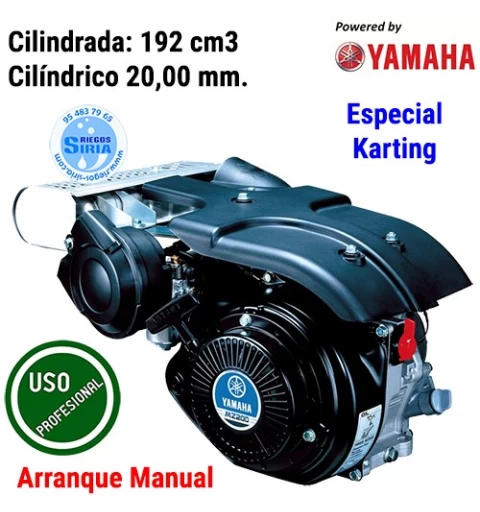 Motor Gasolina Yamaha Karting MZ-200 192 c.c. Cilíndrico 20mm. Arranque Manual MZ200B1AU